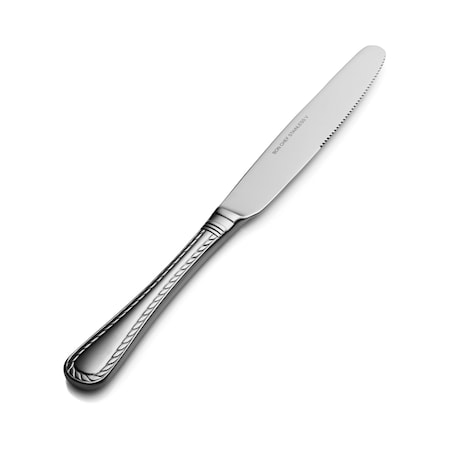 Bon Chef Amore, Dinner Knife, Euro, Solid Handle, Mirror Finish, 13/0, 9.66" , set of 12 S412